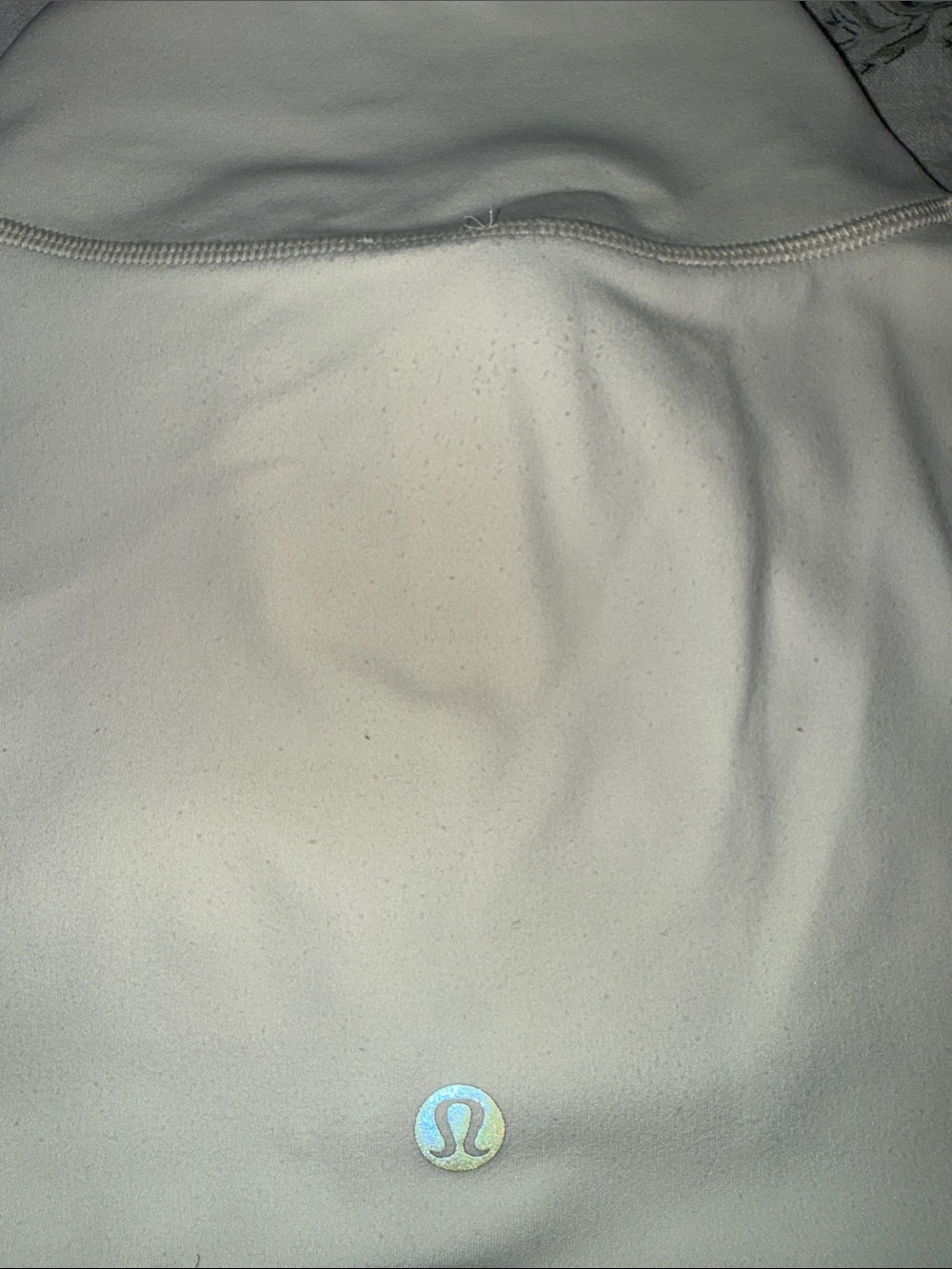 lululemon athletica Cream Full-Zip Bomber Jacket with Gold Zippers - Picture 6 of 7